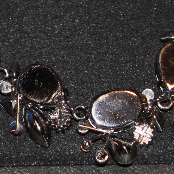 NECKLACE Choker & EARRINGS Set Costume Jewelry Coquette Vintage 1940s style - Picture 6 of 6